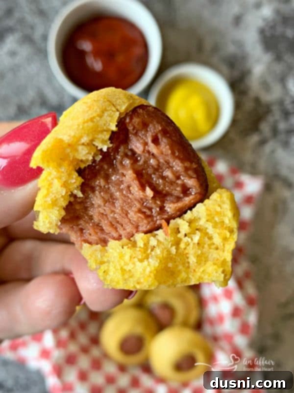 Corn Dog Muffin Bites 11 Corn Dog Mini Muffins bite