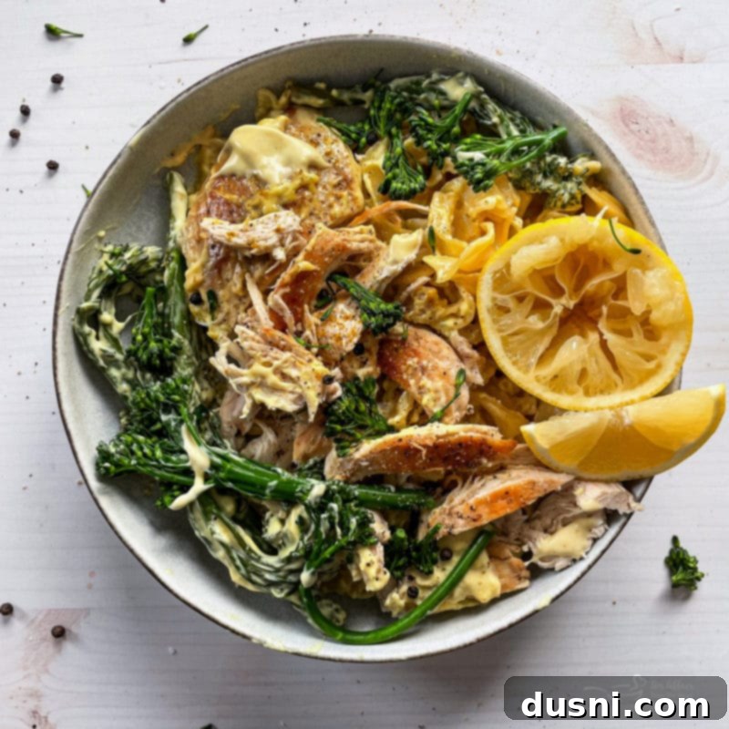 Close-up of creamy Chicken Divan casserole