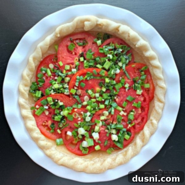 Layering basil and onions