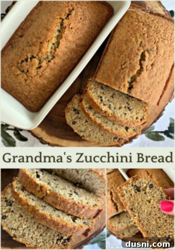 Heirloom Zucchini Loaf 4 Grandma's Zucchini Bread - Ready to Serve