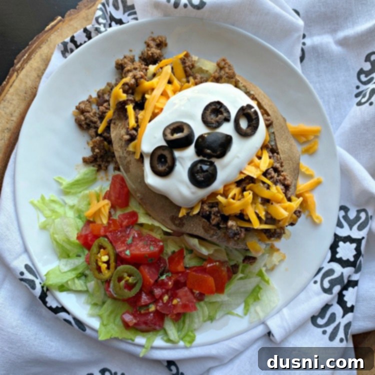 Taco Loaded Baked Potato
