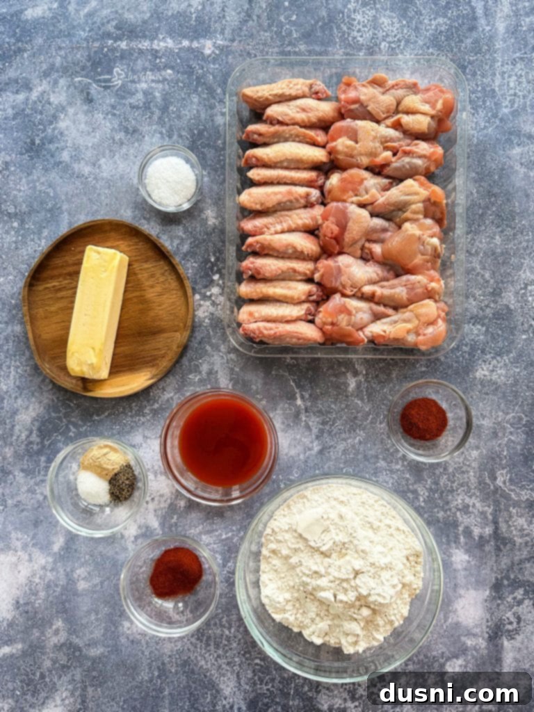 Copycat Hooters Wings in the Air Fryer on a plate