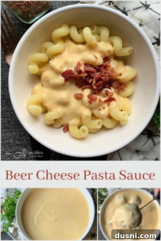 Beer Cheese Pasta Sauce - An Affair from the Heart