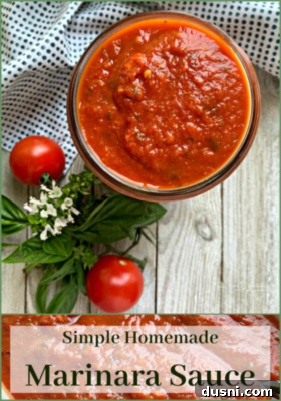 Simple Homemade Marinara Sauce