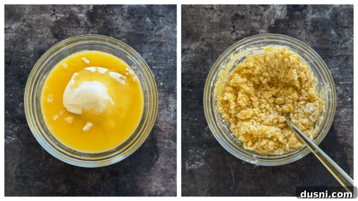 Cherry Streusel Coffee Cake 10 Adding cherry pie filling and second layer of batter to the cake