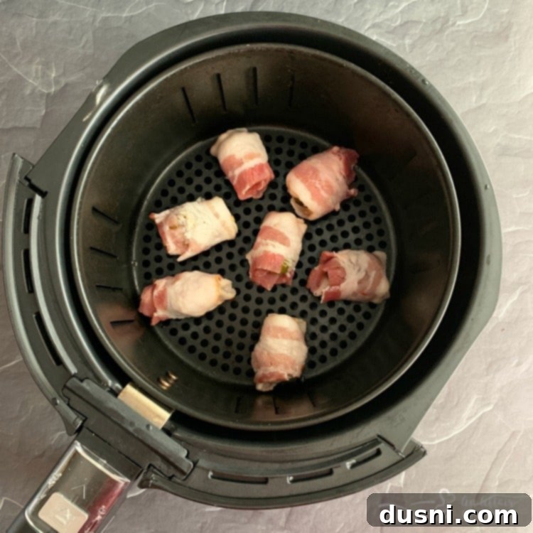 Bacon Blanketed Brussels Sprouts 6 Bacon Wrapped Hot Brussels Sprouts prepared in airfryer