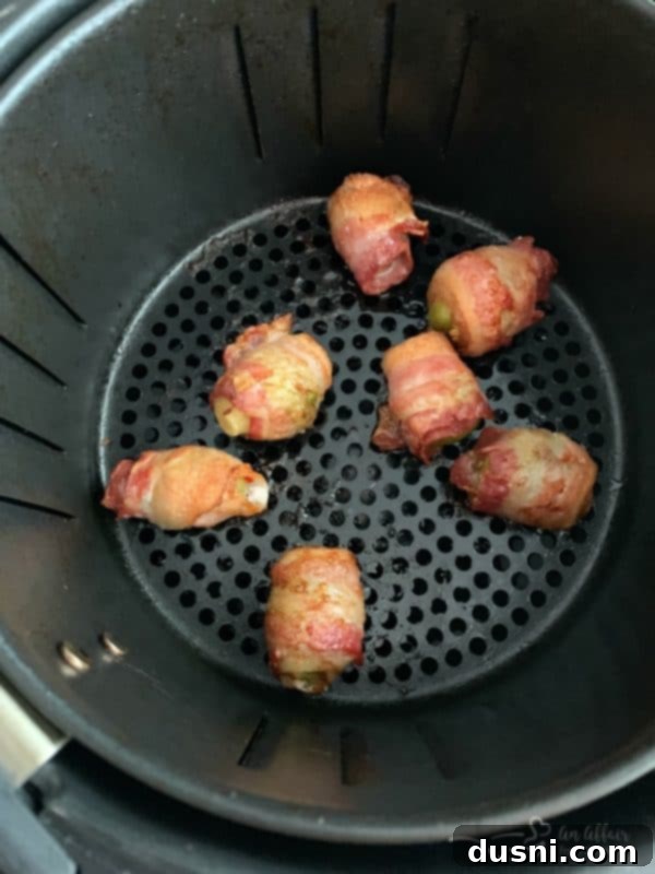 Bacon Blanketed Brussels Sprouts 7 Bacon Wrapped Hot Brussels Sprouts prepared in an airfryer