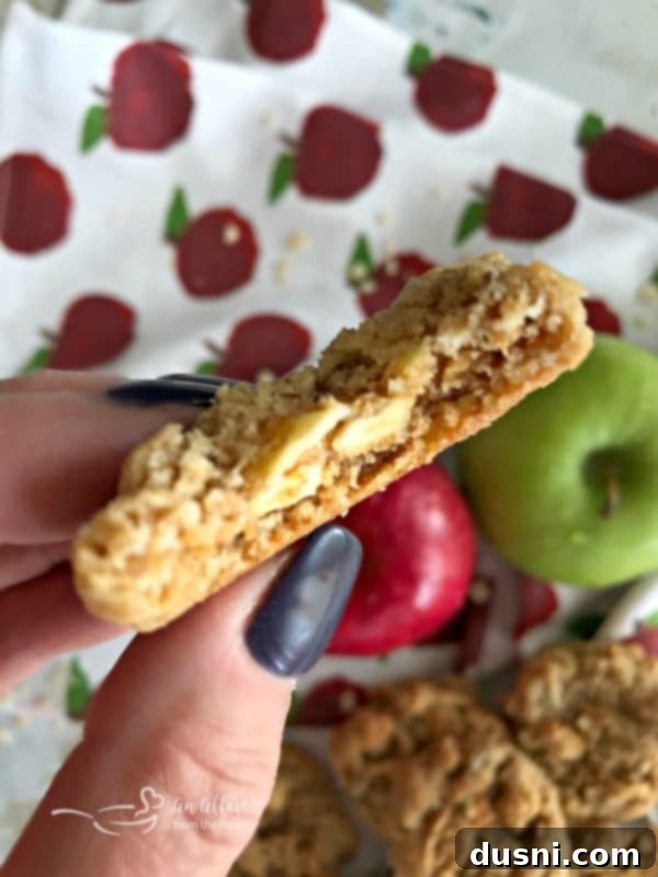 Apple Pie Oatmeal Cookies