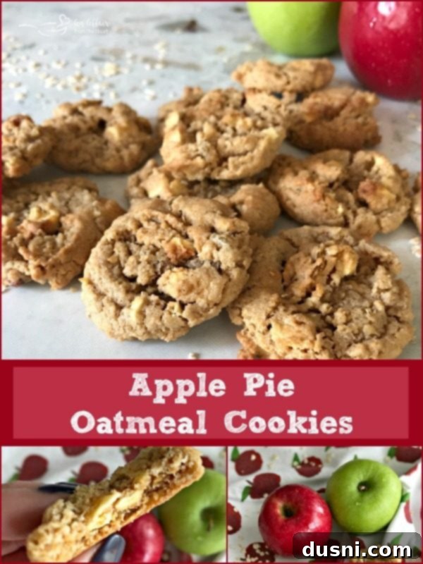 Apple Pie Oatmeal Cookies