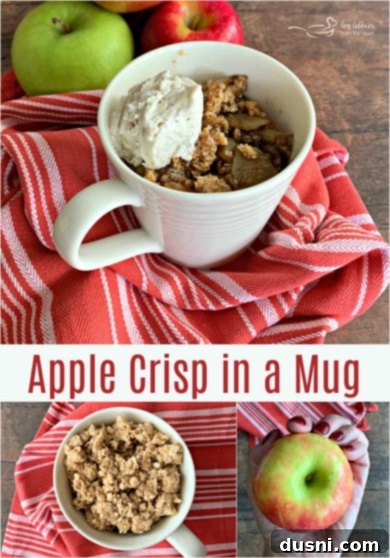 Apple Crisp in a Mug from An Affair from the Heart