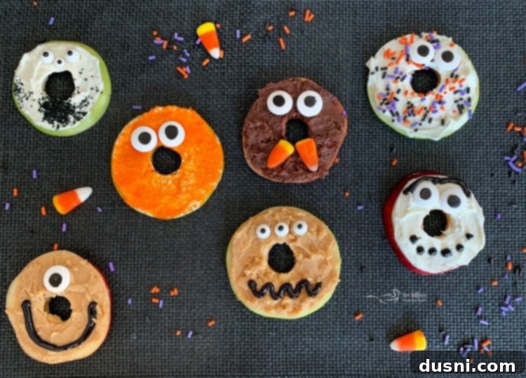 Apple Donut Monsters Horizontal