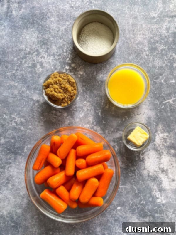 Sunshine Glazed Carrots 4 Bowl of sweet and savory orange glazed carrots