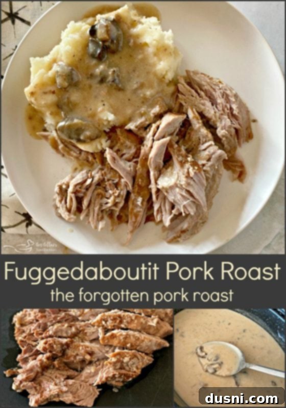 Fuggedaboutit Pork Roast - The Forgotten Pork Roast with pin button