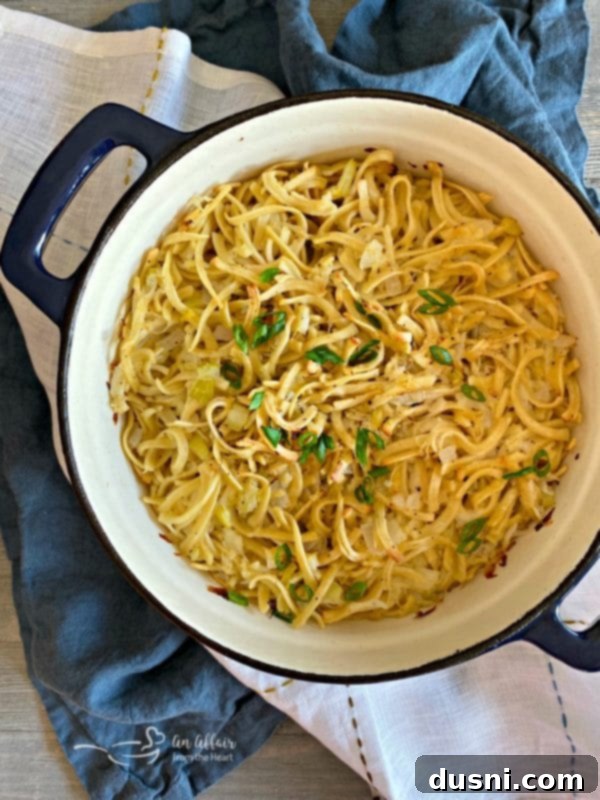 Polish Noodles and Sauerkraut 2 Traditional Polish Noodles & Kraut casserole with Kluski, onion, sauerkraut, and celery, fried in butter and baked.