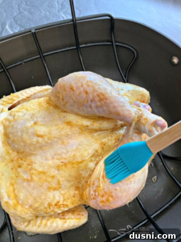 Jamaican Jerk Glazed Chicken over Sweet Coconut Rice melted butter prep