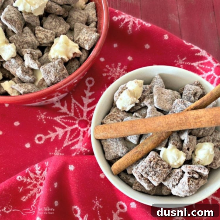 Aztec Hot Cocoa Medley 3 Close-up of Mexican Hot Chocolate Chex Mix