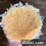 Parmesan Cheese Bowls in my hand