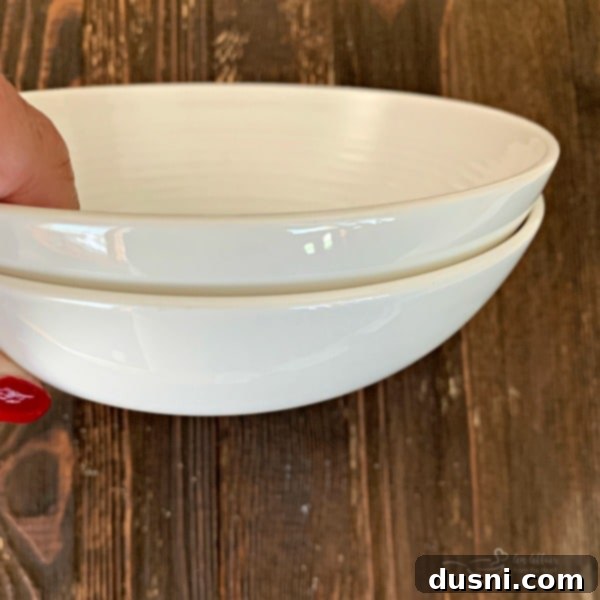 Parmesan Cheese Bowls prep bowls