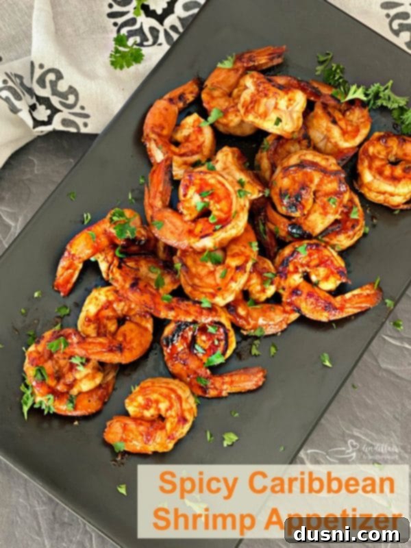 Spicy Caribbean Shrimp Appetizer HERO shot