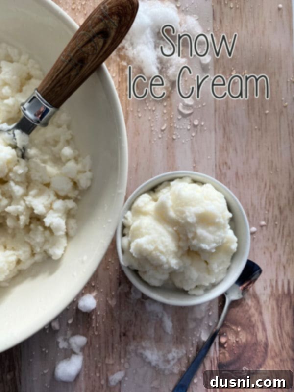 A child's hand holding a bowl of snow ice cream, ready to eat.