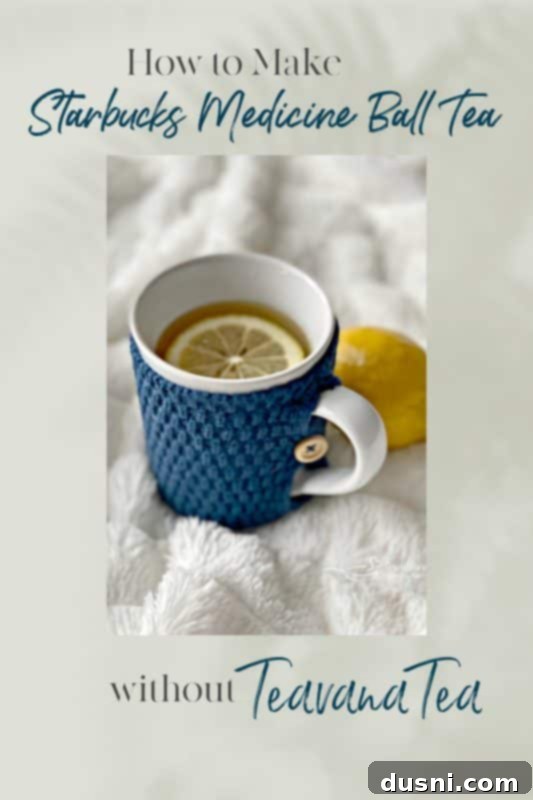 Medicine Ball Tea with alternative tea bags