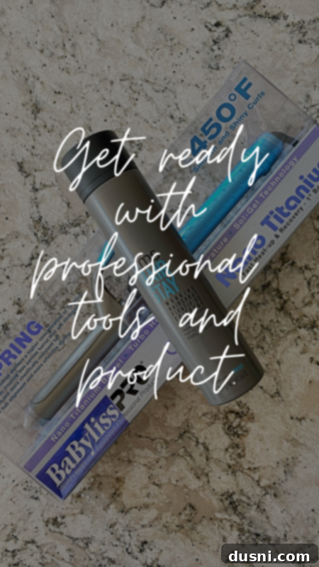 BaByliss 1 inch titanium curling iron