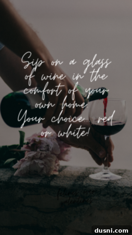 Bottle of red wine and white wine