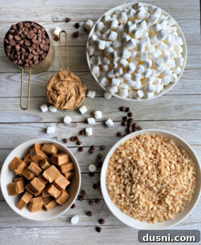 Pantry Perfection Bars 4 A batch of freshly made Homemade Whatchamacallit Bars in a baking dish