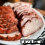 Smoked Pork Loin on platter