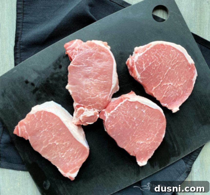 Pork loin chops as an alternative to ribs