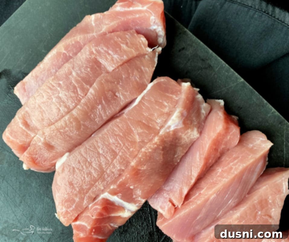 Pork chops prepared in the style of ribs