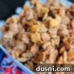 Caramel Churro Chex Mix close up