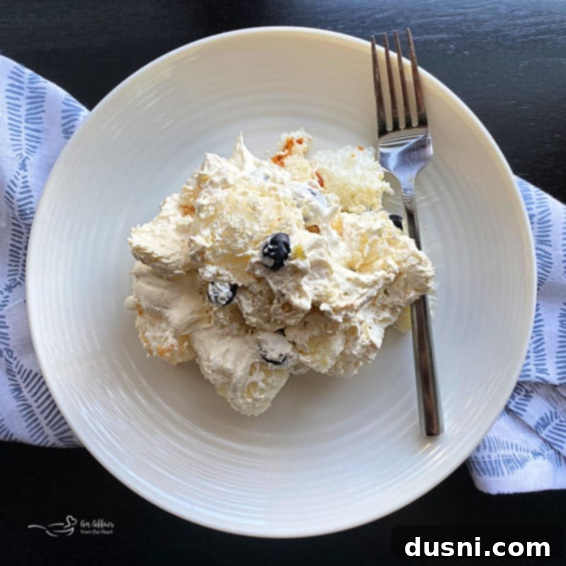 Lemon Blueberry Trifle served in a trifle bowl