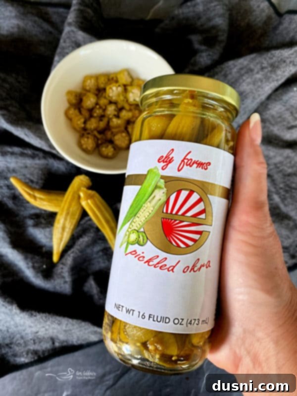 Zesty Okra Delight 3 Jar of Ely Farms Pickled Okra