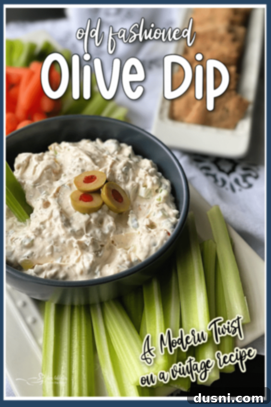 Pin-it image for Olive Dip recipe on Pinterest