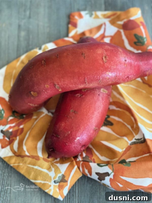 Close-up of baked sweet potato chips piled on a white plate, highlighting their texture and seasoning.
