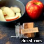 Apple Pie Spice in a jar with tag