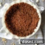 Chocolate Marshmallow Pie Crust in white pie plate