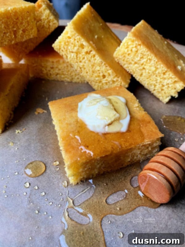 Fluffy Honey Cornbread Bliss 2 Homemade Honey Cornbread