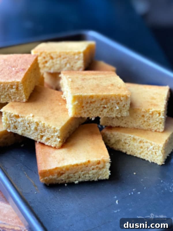 Fluffy Honey Cornbread Bliss 4 Homemade Honey Cornbread slices