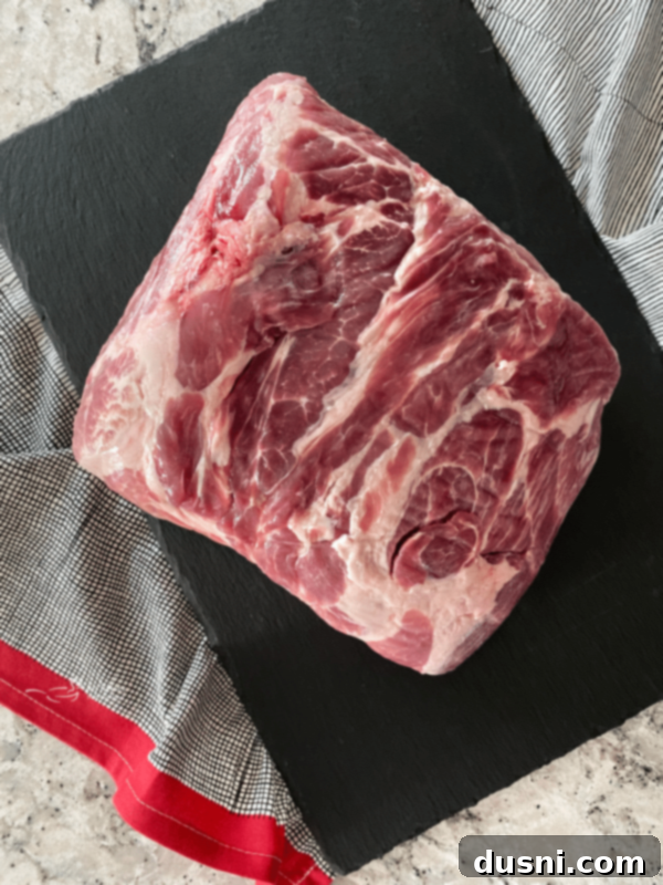 Spicy Slow Cooker Buffalo Pulled Pork with Cooling Celery Slaw 5 Rinsing pork butt before seasoning