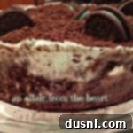 Frozen Mint Chocolate Brownie Bliss 2 Close up side view of Mint brownie ice cream cake