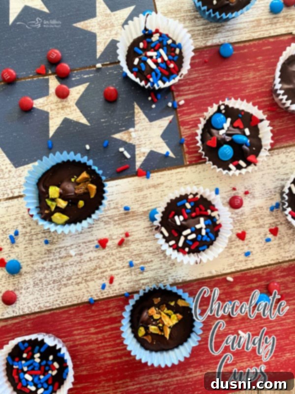 Decadent Homemade Chocolate Cups 13 Close up of a homemade chocolate candy cup with a heart design