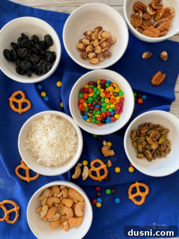 Decadent Homemade Chocolate Cups 5 Assorted nuts, pretzels, and candies for chocolate cup fillings