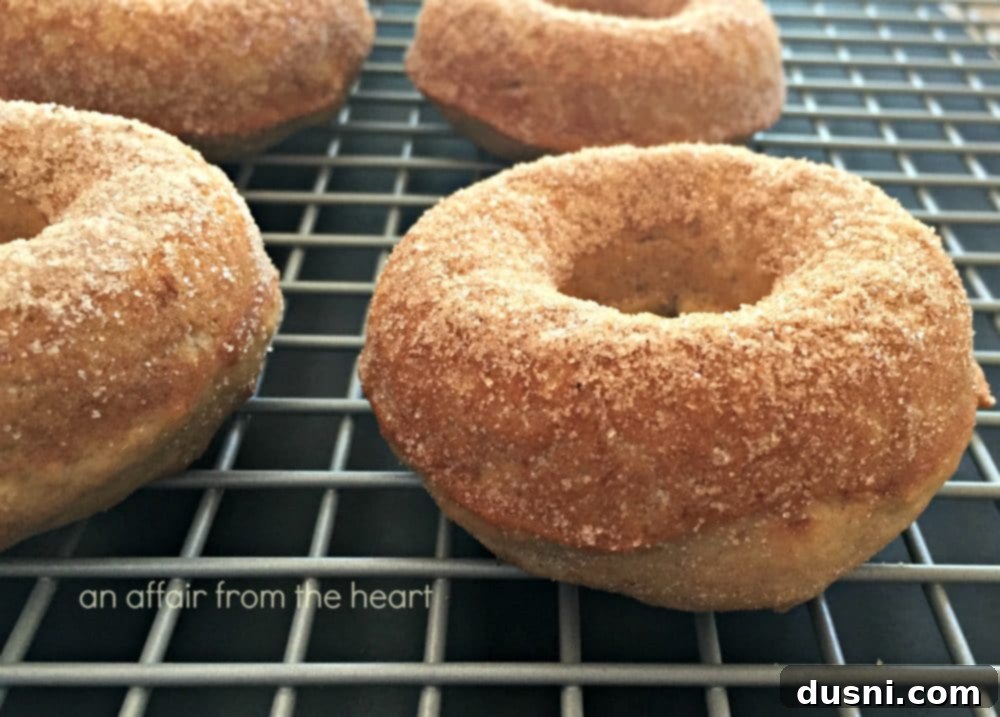 Plate of freshly baked banana donuts.