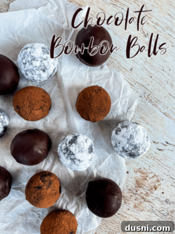 Decadent Bourbon Chocolate Truffles 14 Final display of Chocolate Bourbon Balls