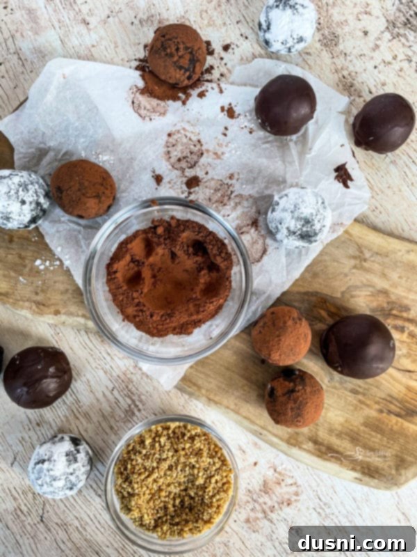 Decadent Bourbon Chocolate Truffles 8 Dipping chocolate bourbon balls in melted chocolate