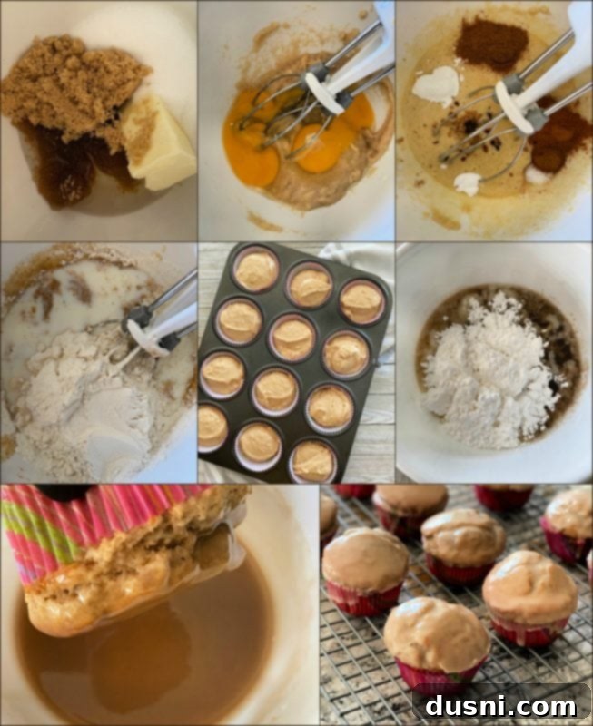 Ingredients for spiced muffins laid out for preparation.