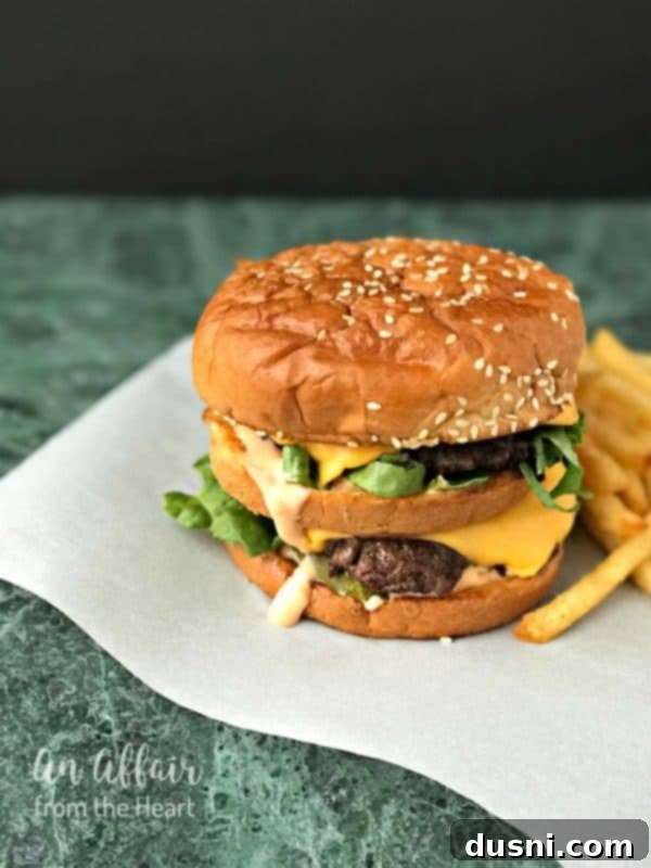 Seriously Crispy Homemade Double-Fried Fries 15 Copy Cat McDonald's Big Mac, suggesting a perfect pairing for homemade fries.