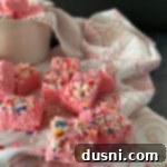 Velvet White Chocolate Cheesecake Fudge 13 Pink Valentine fudge up close